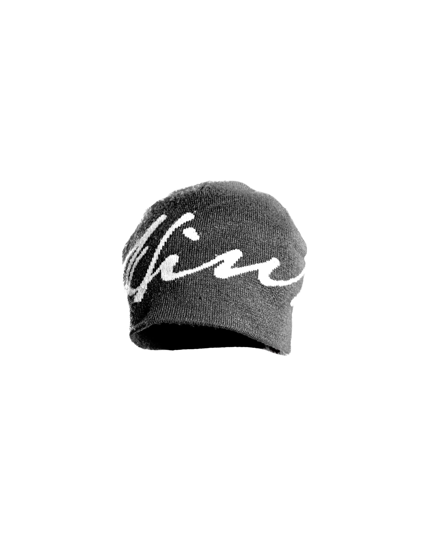 Script Toque - Heather Grey / White