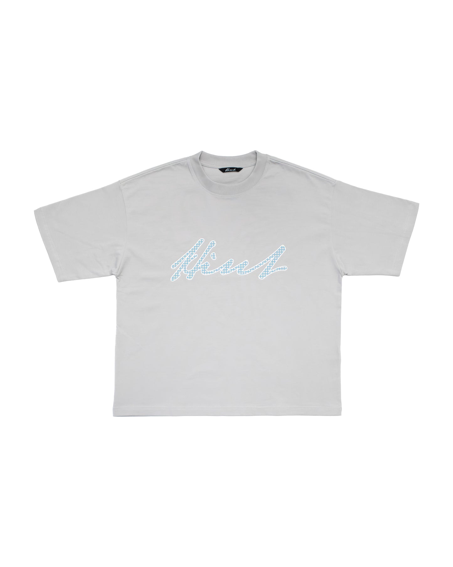 OG LOGO TEE CHECKERED - GREY