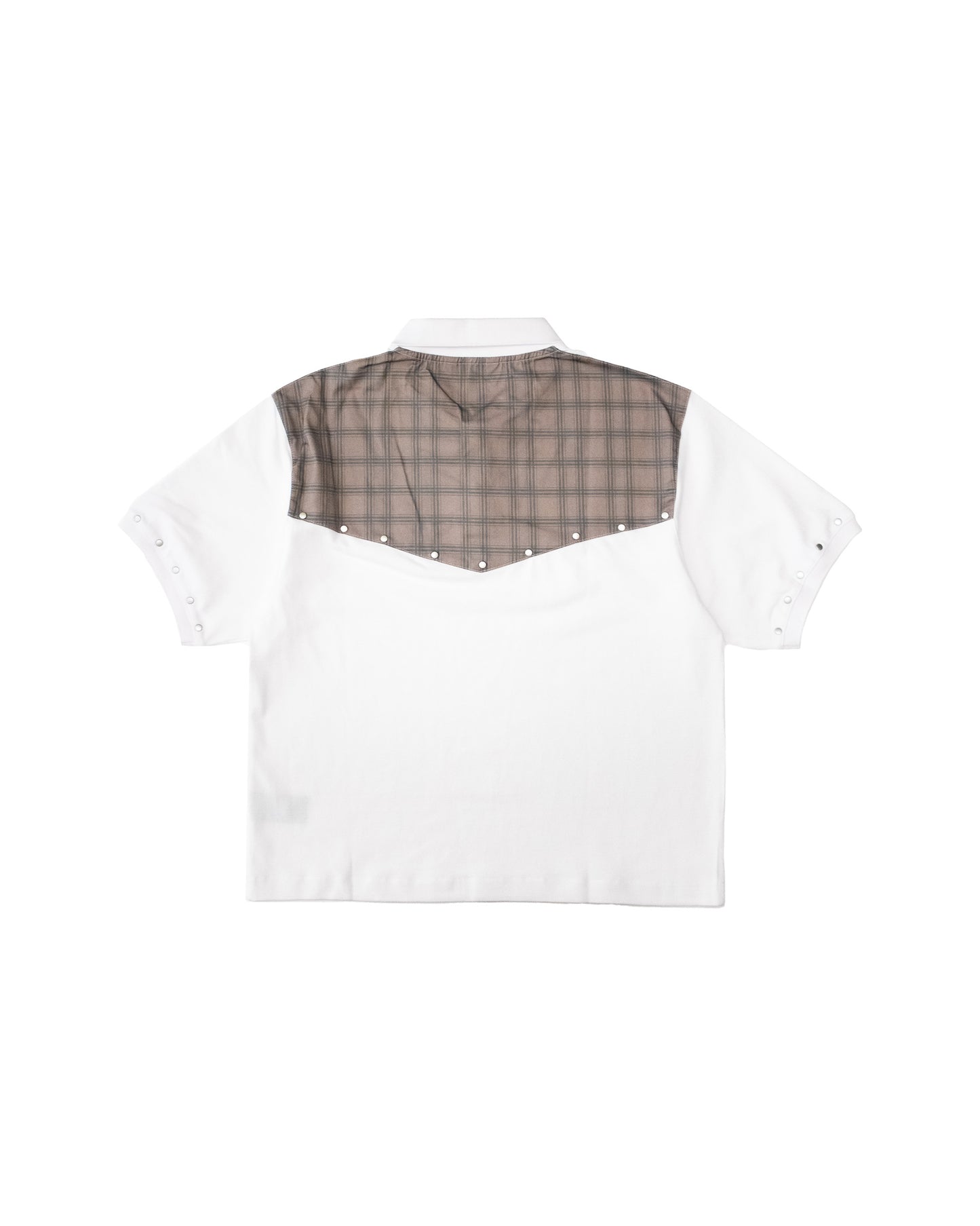 STUDDED POLO - WHITE