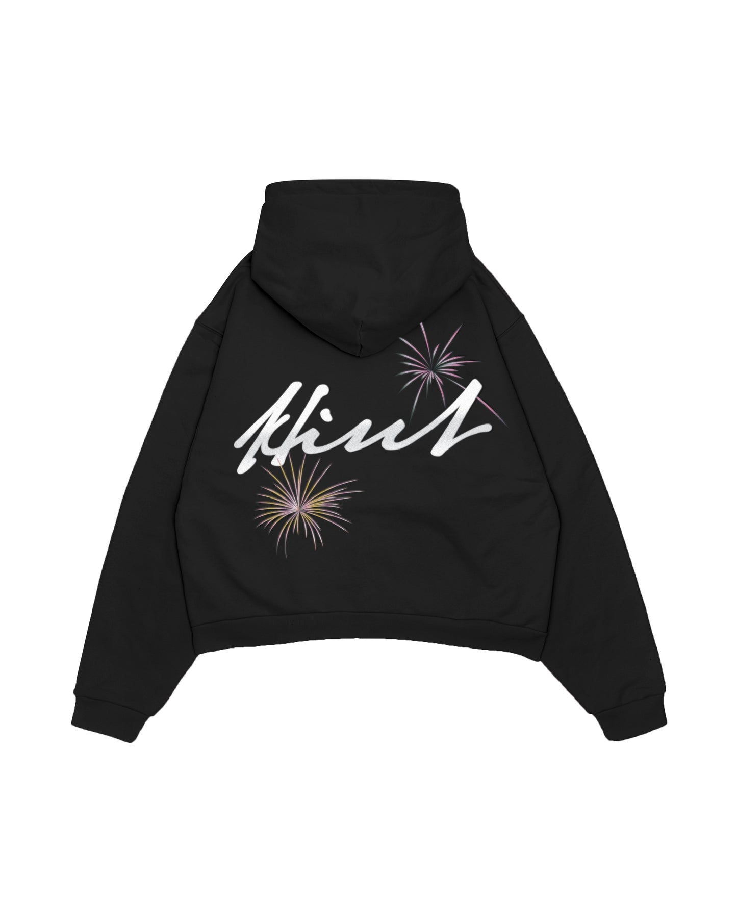 PARIS BY NIGHT ZIP-UP HOODIE - BLACK