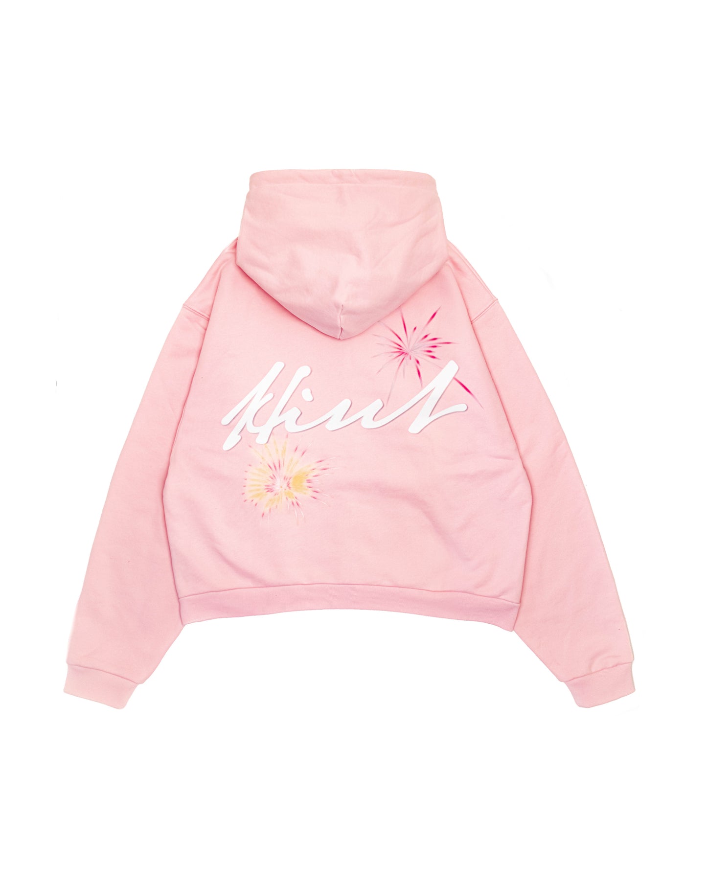 PARIS BY NIGHT ZIP-UP HOODIE - PINK