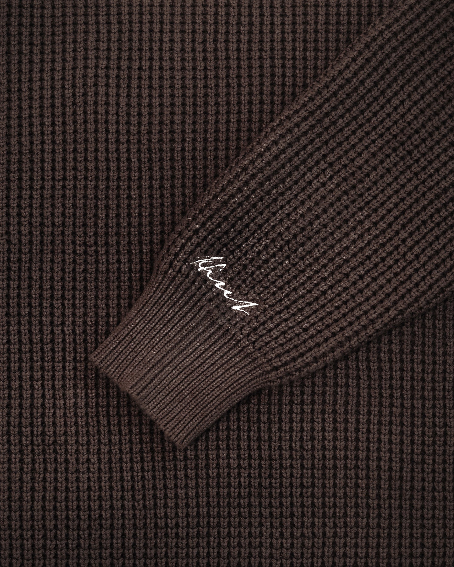 5G CHUNKY KNIT BROWN