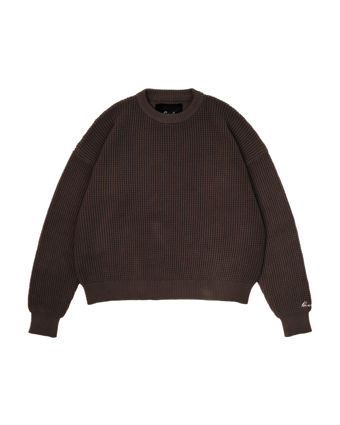 5G CHUNKY KNIT BROWN