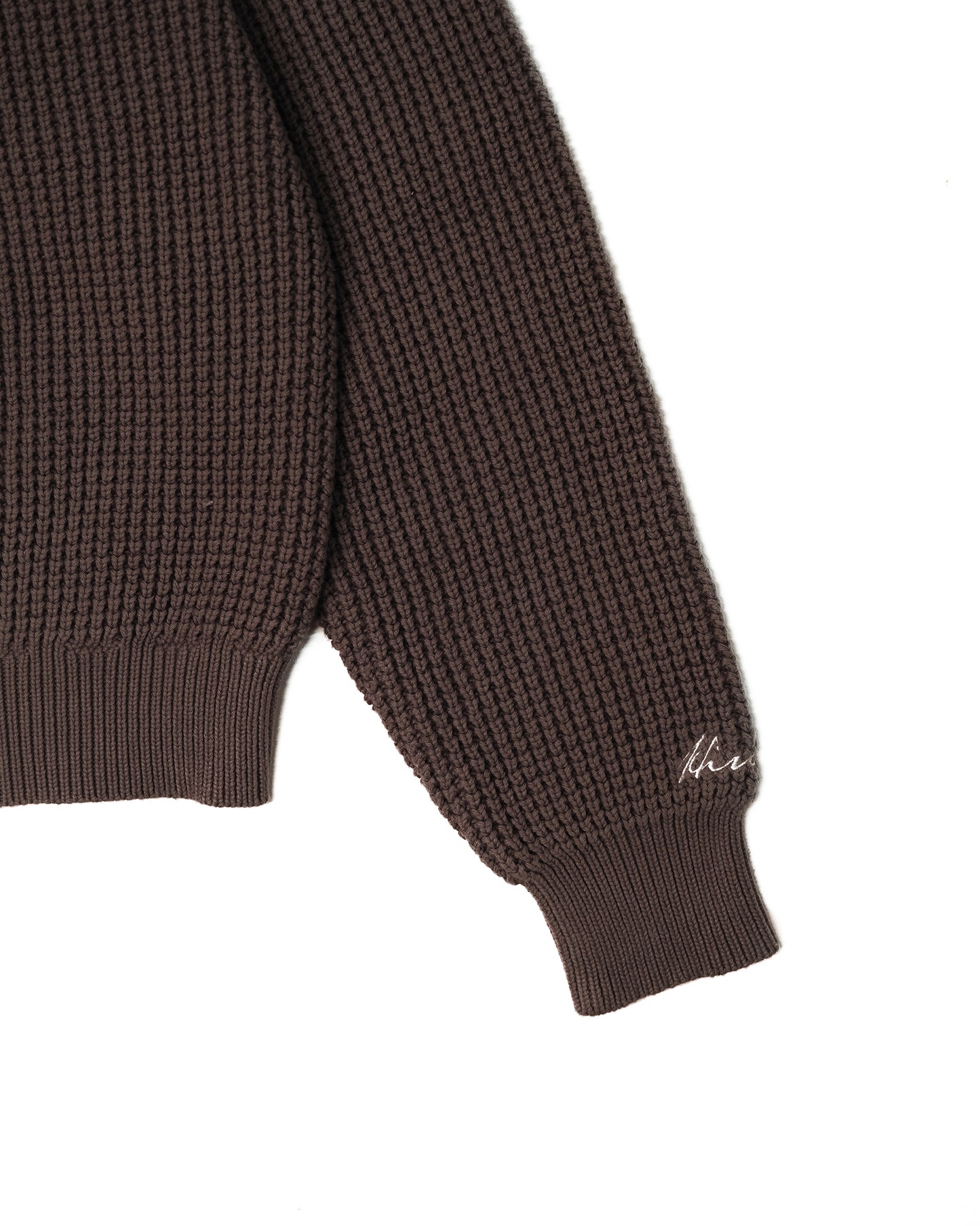 5G CHUNKY KNIT BROWN