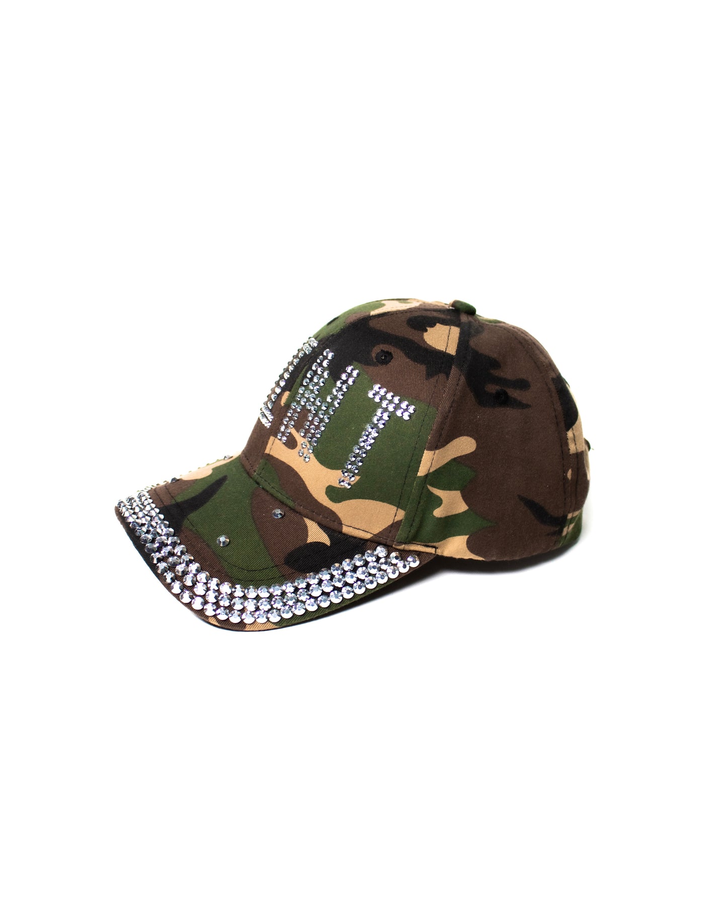 STUDDED CAMO HAT