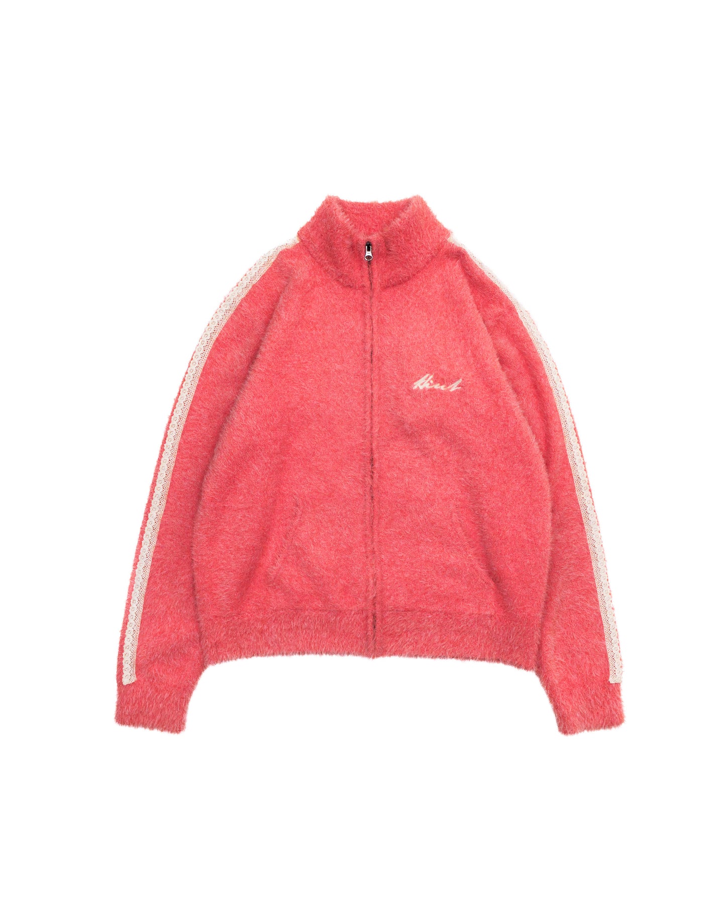 LACED SHAGGY TRACK TOP - INFRARED