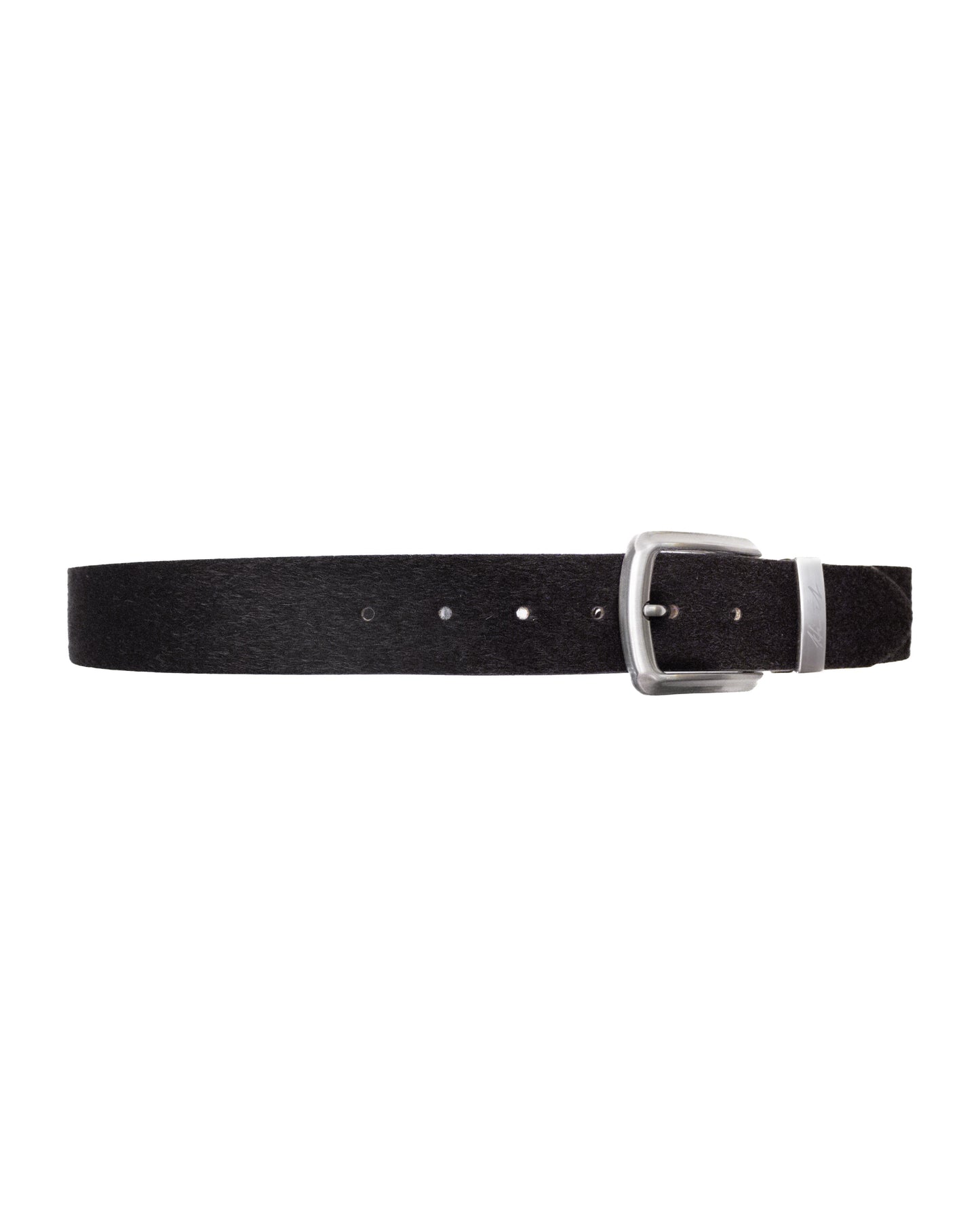 PONY HAIR BELT - BLACK