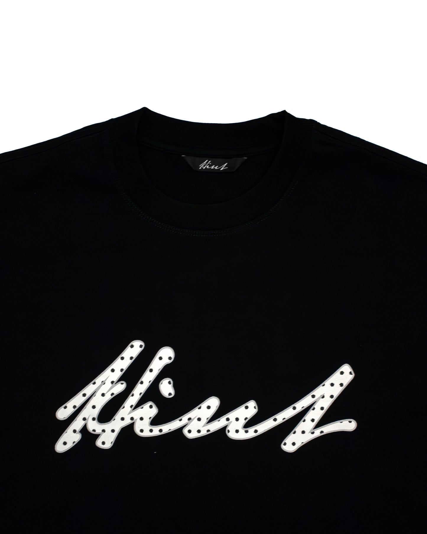 OG LOGO TEE POLKA DOT - BLACK