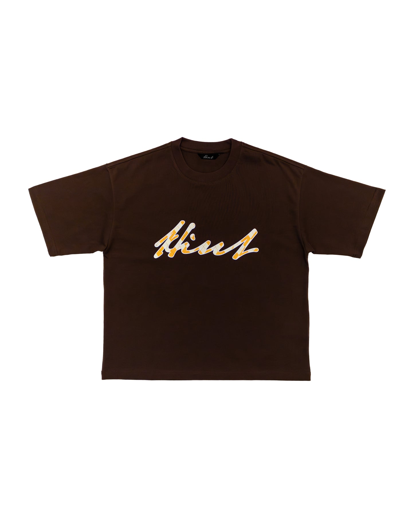 OG LOGO TEE ARGYLE - BROWN