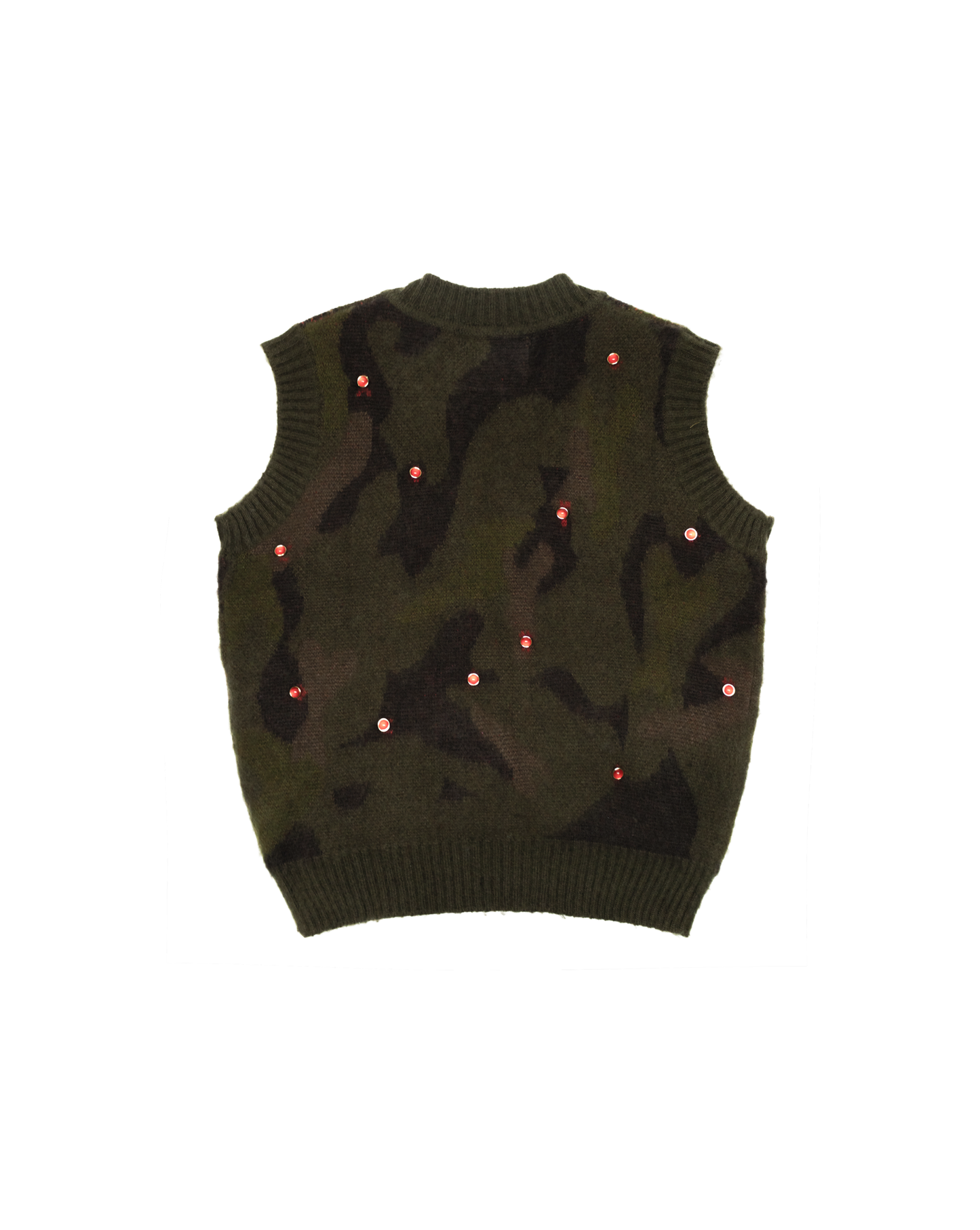 "MOHAIR?" MOSSY STUDDED VEST